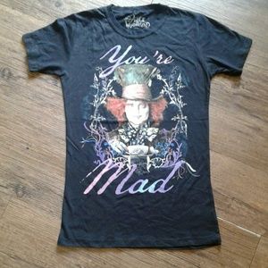 Alice in wonderland Johnny Depp graphic Tee